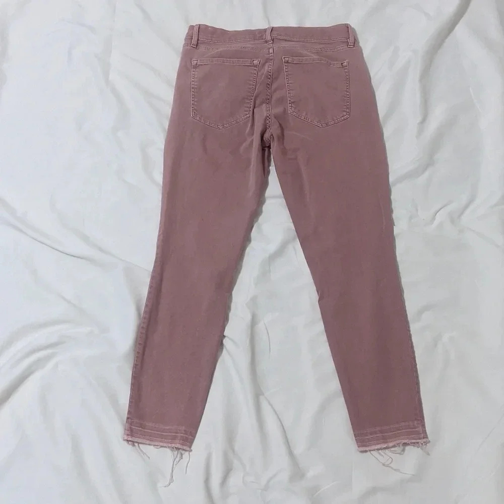 LOFT Modern Skinny Jeans, Color Dusty Mauve, Size 28 - Picture 8 of 14
